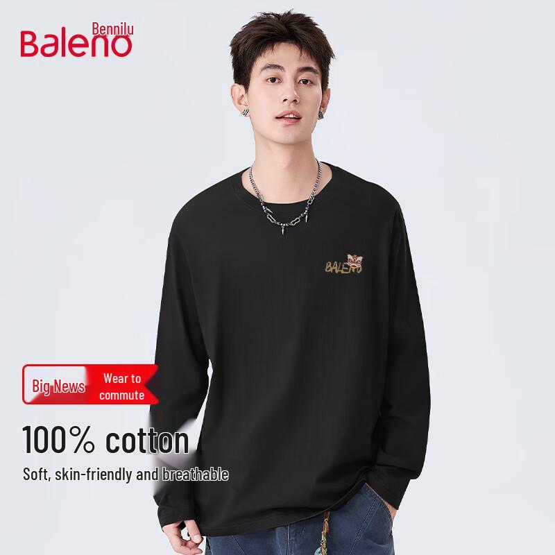 Baleno Unisex Heavyweight Cotton Long Sleeve T-Shirt