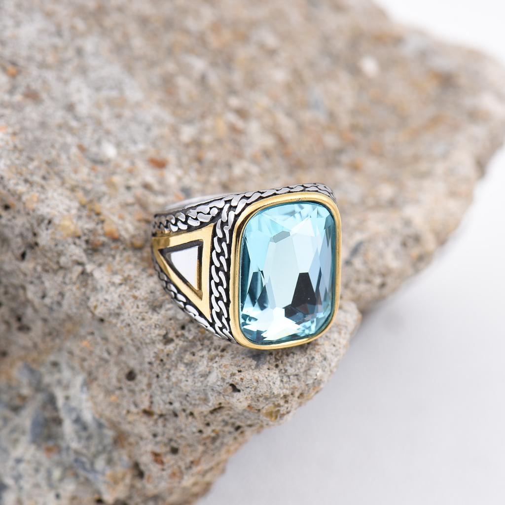 R3427 Men's High Quality 316L Stainless Steel Variety Onyx Rings  Trend Jewelry