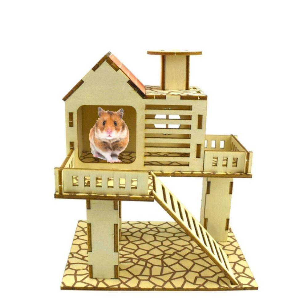 Gerbils Hedgehog Removable Guinea Pigs Hamster House Rat Playground Platform Small Animal Habitat