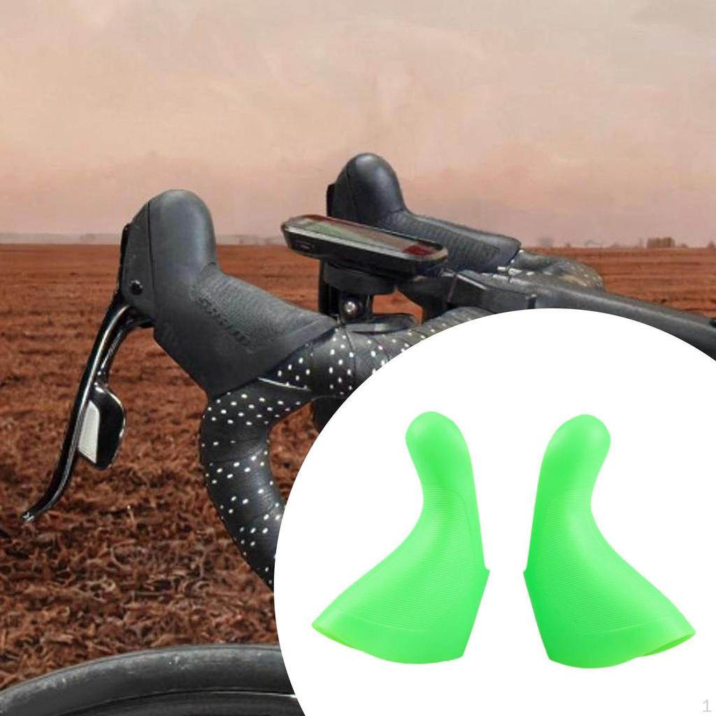 2 Pieces Hand Shifter Covers Road Bike Brake Lever Hoods Bicycle Handlebar Grips Elegant Sleeves