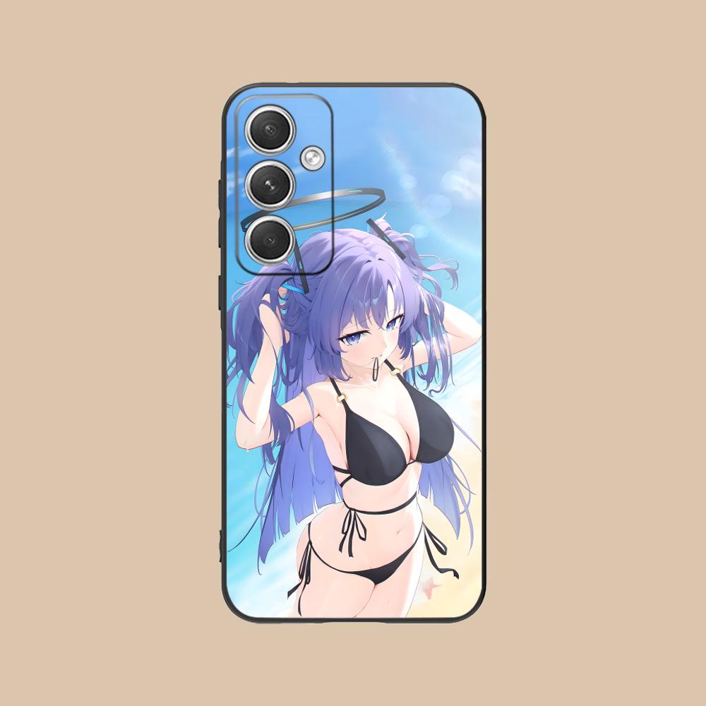 Blue Archive Yuuka Matte Mobile Phone Case for Samsung Galaxy S26 S25 S24 S23 S22 S21 S20 Note20 Plus FE Ultra Colorful Cover