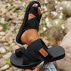 Letní sandály s kroužkem na prst plus size: Pohodlné plážové pantofle pro ženy v evropském stylu