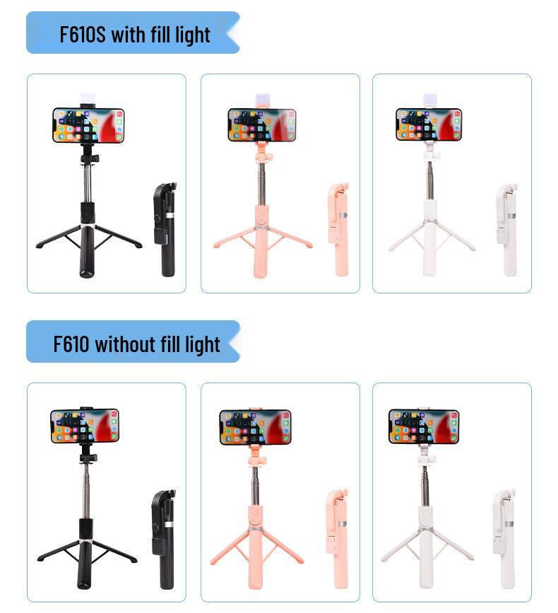 Bastão de Selfie Bluetooth Portátil Mais Vendido com Controle Remoto para TikTok, Tripé, Design Dobrável e Telescópico para Viagem