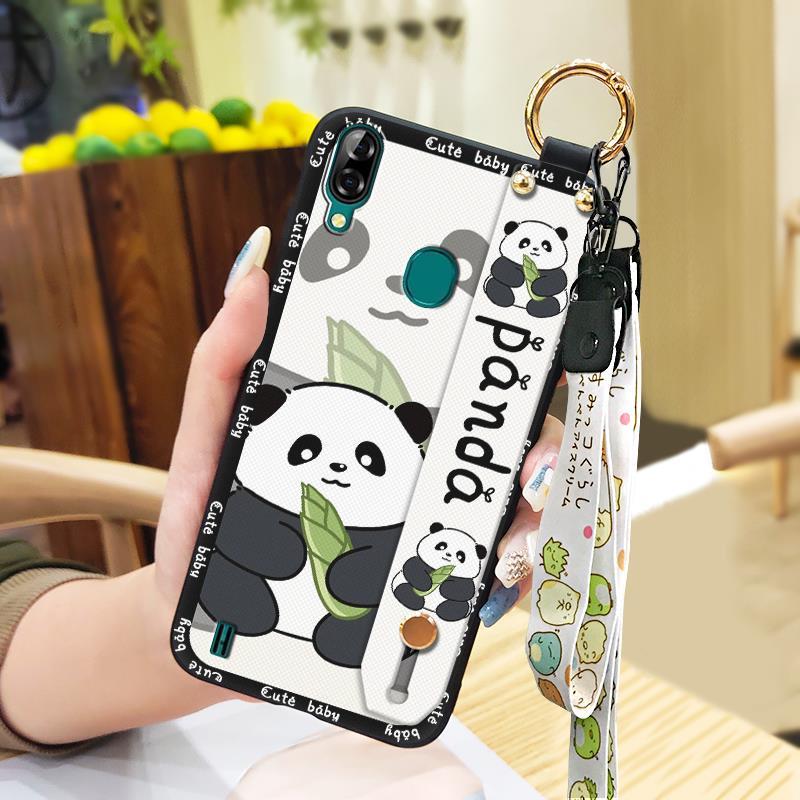 Kickstand Fashion Design Phone Case For Blackview A60 Pro Dirt-resistant Wrist Strap Anti-dust Shockproof Silicone Ring