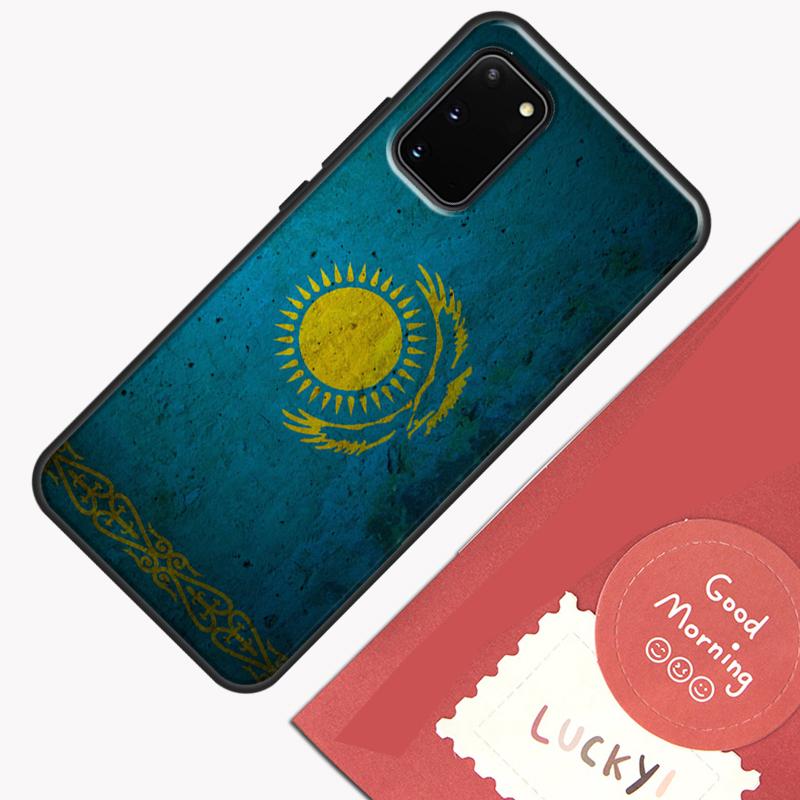 Kazakhstan Flag Phone Case For Samsung Galaxy S25 S26 Ultra S20 S21 S22 S23 S24 Plus S9 S10 S25 FE Cover Shell