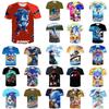 Vibrant Sonic The Hedgehog Printed T-shirt For Kids With Short Sleeves And Comfort Fit