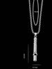 1pc Breathing Necklace Stainless Steel Necklace Increase Attention Whistle Necklace Anxiety Relief for Kids Adult