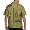 Nike Letter Pattern Contrast Stitching Cashew Flower Short Sleeve Shirt Men Tops Green DO4024-378