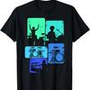 Drummer Drum Sticks Rock & Roll Kids Boys Men T-Shirt