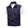 Gilet da Pesca da Escursione Estivo da Uomo Gilet da Fotografo da Uomo Giacca Senza Maniche in Rete Gilet con Tasche per Attrezzi 5XL