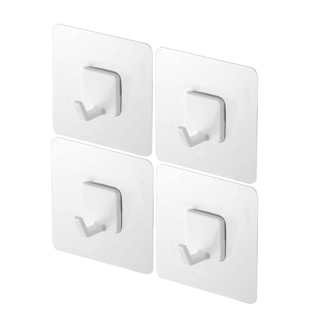 Yamazaki Film Set of W7cm x x Tower Kitchen Rack Tool 5666 Hooks, Medium, 4, White, Approx. D2.5cm H7cm, Hooks,