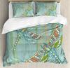 Dragonfly Flower Leaf Insect Butterfly Duvet Cover Bed Bedding Set Home Quilt Cover Pillowcases Bedroom Bedding Set No Sheet