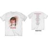 Tour David Bowie TShirt Cotton Graphic Tee Unisex Women Summer Streetwear