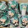 Kawaii Hatsune Miku Plush Keychain Cartoon Double Ponytail Rotation Doll Toy Bag Accessory Decoration Girls Birthday Gifts