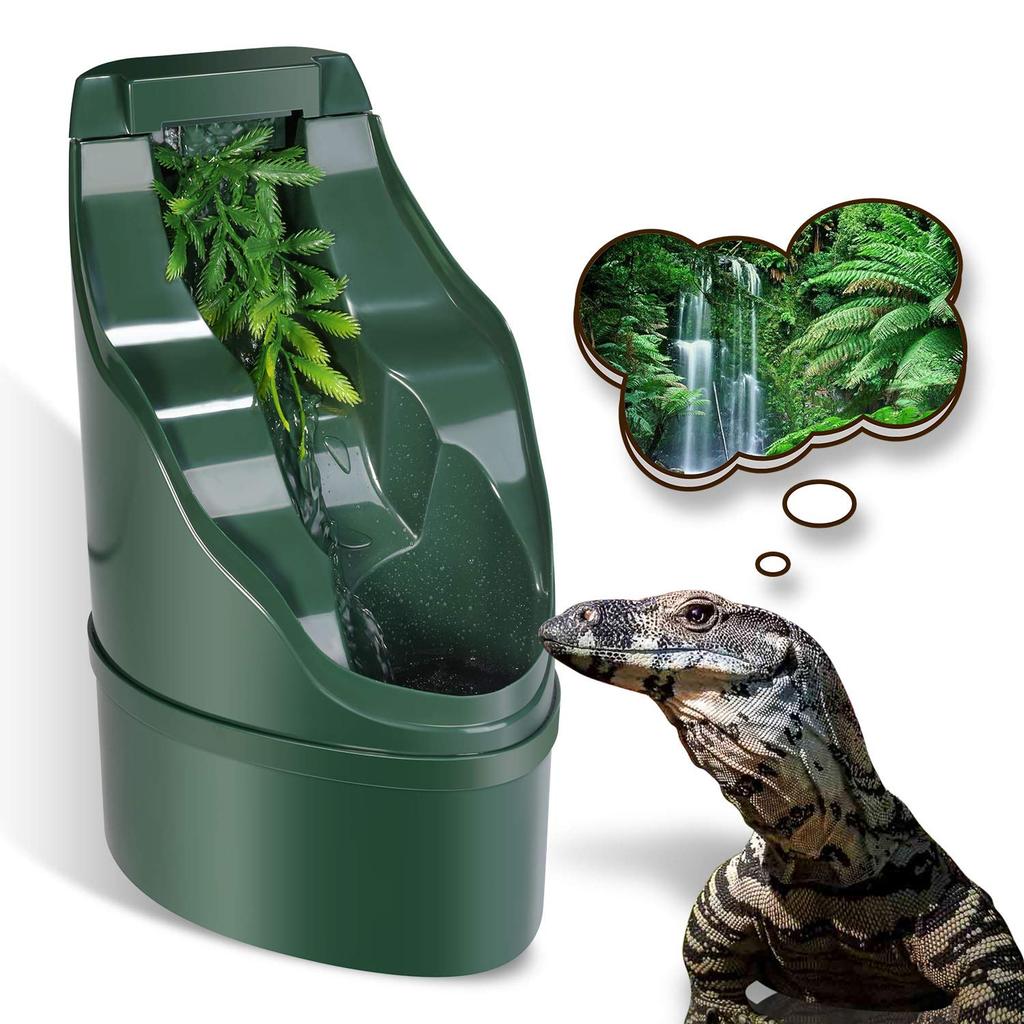 NEPTONION Reptile Chameleon Water Automatic Waterer with Feeding Pliers and Drinking Fountain for and Water Water Dripper Dispenser, Tweezers,