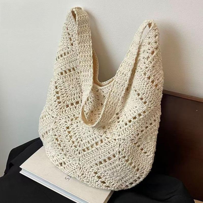 Trendy Messenger Handmade Bag Commuter Versatile Portable Cotton Thread Weaving