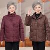 Mom's Winter White Duck Down Jacket - Warm, Stylish Chinese National Style Coat for Middle-aged & Elderly Women