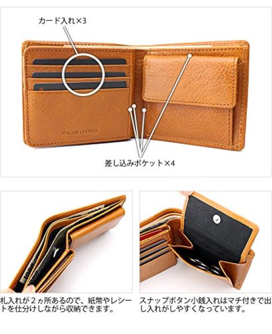 Lee Bifold Wallet Medium Book-Shaped (Italian Leather) [0520234] Red,
