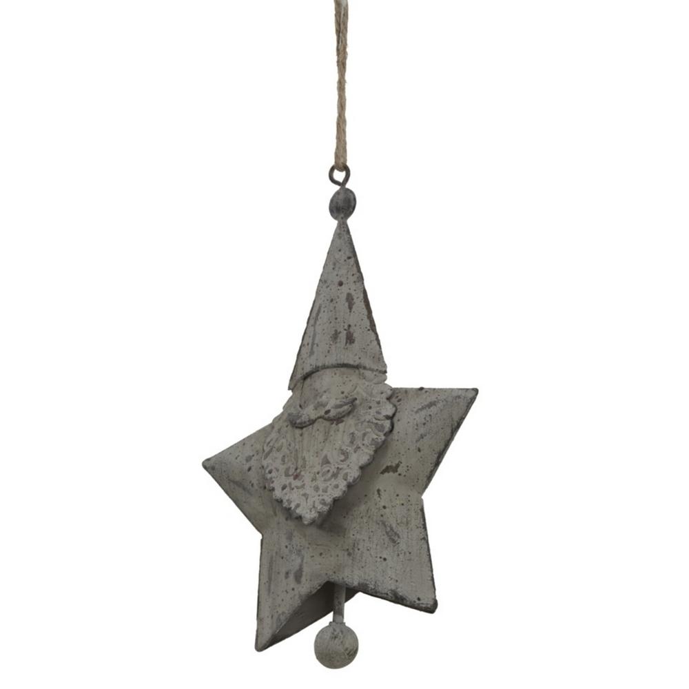 Hill Interiors Rustic Santa Christmas Hanging Decoration