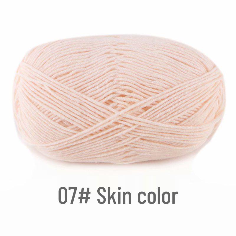 Suhe 4-Ply Combed Milk Cotton Yarn for Crochet & DIY Knitting Projects