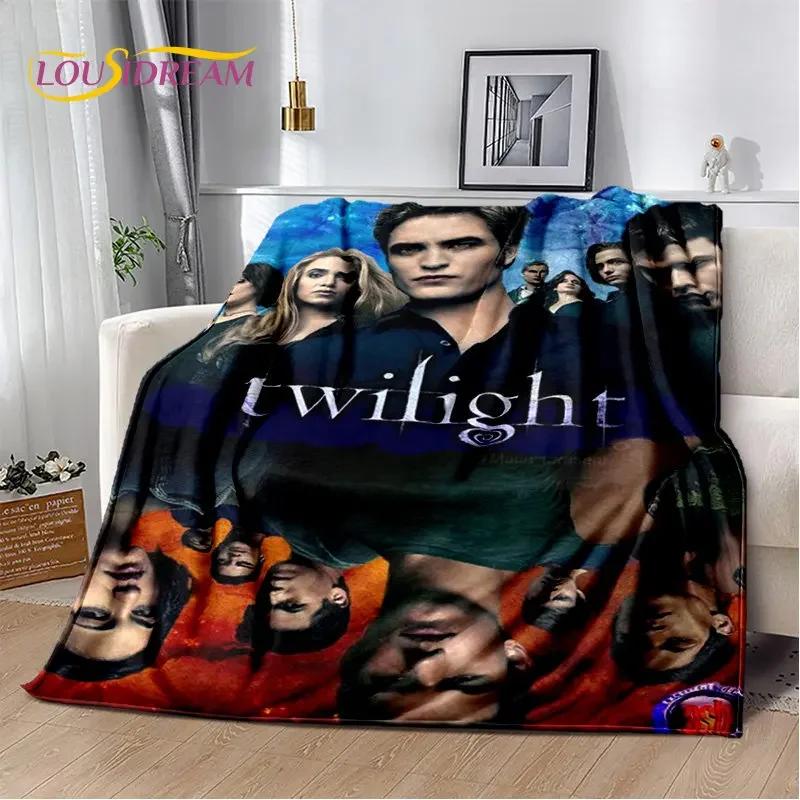 Die Twilight Saga HD-bedruckte weiche Plüschdecke, Flanelldecke, Überwurf, Decke für Wohnzimmer, Schlafzimmer, Bett, Sofa, Picknick, Abdeckung für Kinder