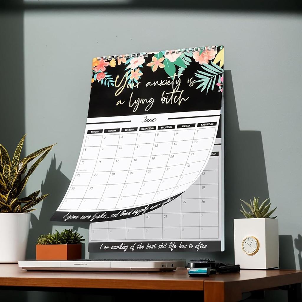 2026 Calendar for Women,Fuck It Calendar 2026,Tired Women Calendar,Funny party gift Home Office Wall Calendar - Funny Monthly Calendar Gift for