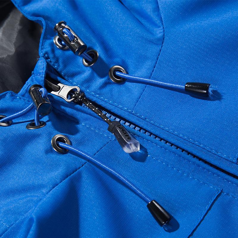 Unisex Outdoor-Windjacke für Paare: Lässige Kapuzenjacke für Frühling-Herbst zum Wandern, anpassbares Logo.