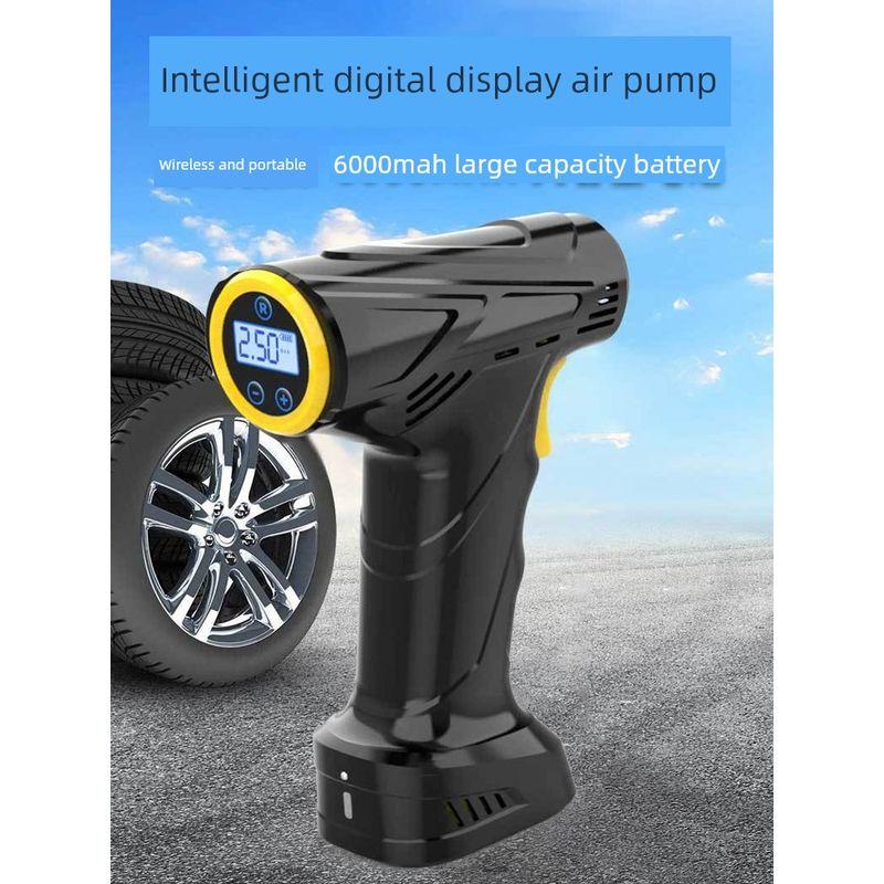Wireless Air Pump for Cars, Handheld Car Air Pump, Smart Digital Display, Portable Bicycle Tire Pump