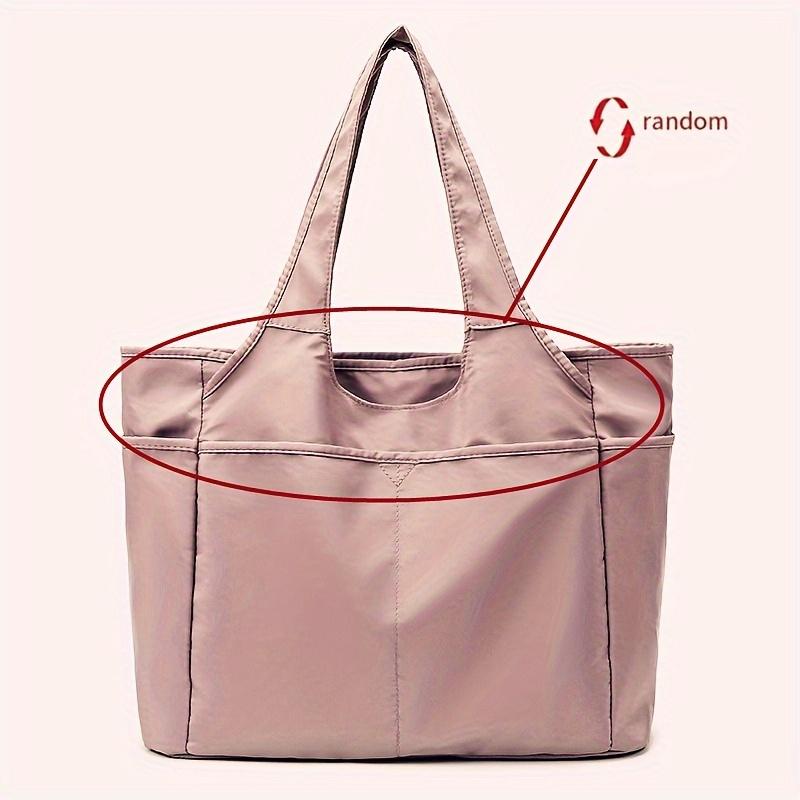 Chic Oxford Fabric Tote Bag for Women - Spacious & Stylish with Multiple Pockets, Perfect for Travel & Everyday Use