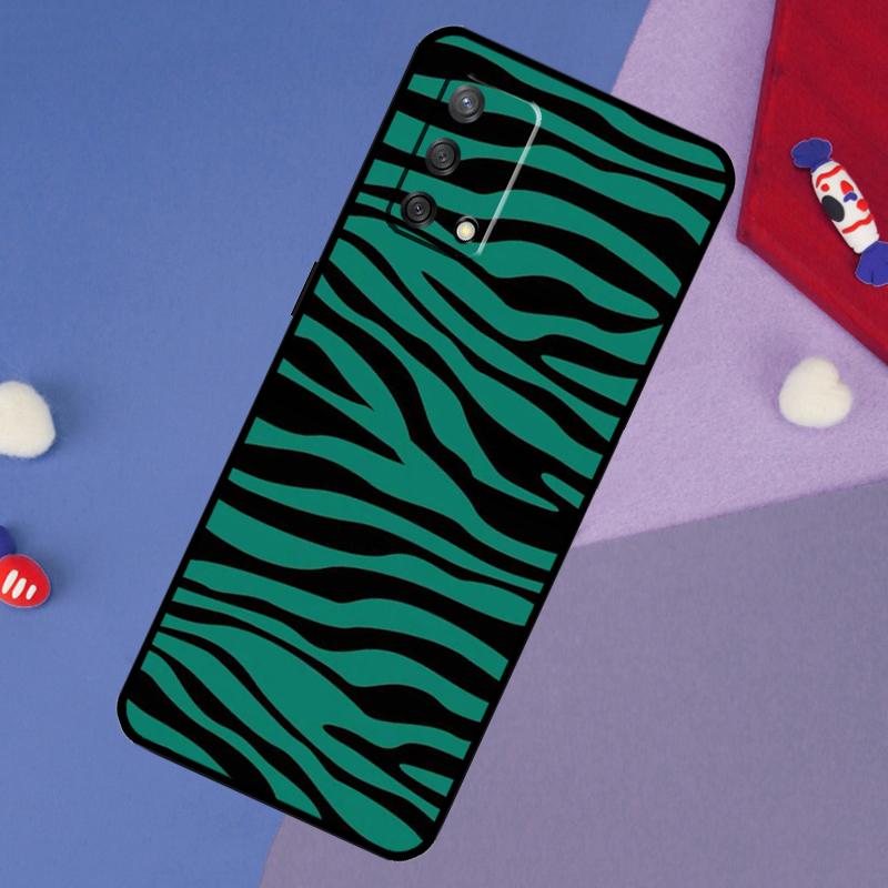 Zebra Streifen Print Hülle für OPPO A74 A94 A54 A17 A57 A77 A18 A58 A78 A98 A15 A52 A72 A5 A9 A53S A16 A76 A96