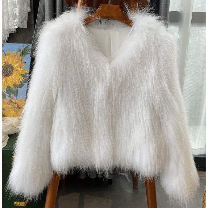 Autumn and winter new toka imitation fox fur light fur women's winter short fur short coat