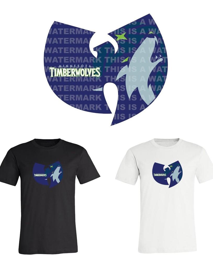 Футболка с логотипом команды НБА Minnesota Timberwolves Wu Tang Унисекс M