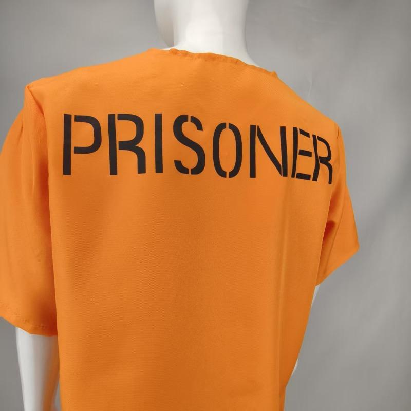 Halloween Cosplay Prison Uniform Suit Adult Orange Prison Uniform Prison Uniform Prisoner Uniform