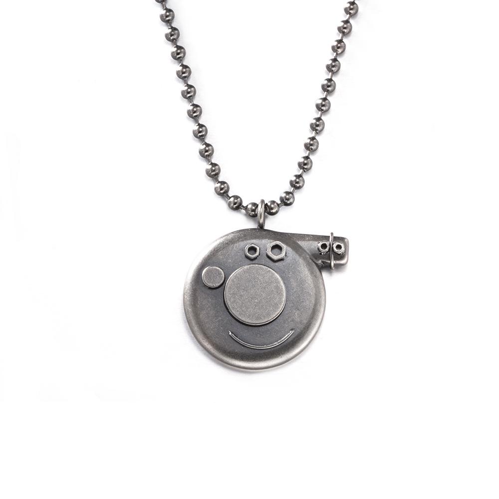 Peppa Pig Pendant Necklace: Family Matching Anime Cartoon Retro Accessory for Adults and Kids, Year of the Pig Zodiac Theme.