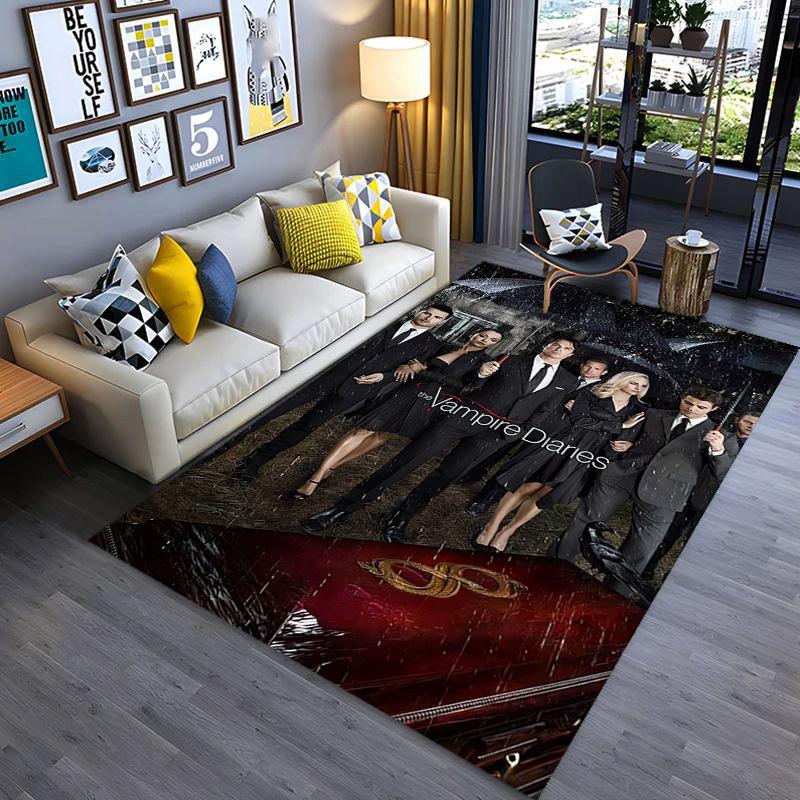 Vampire Diaries: Rainy Night Gathering carpet Suitable for all seasons Home Decor Room Christmas gifts Dormitory decoration