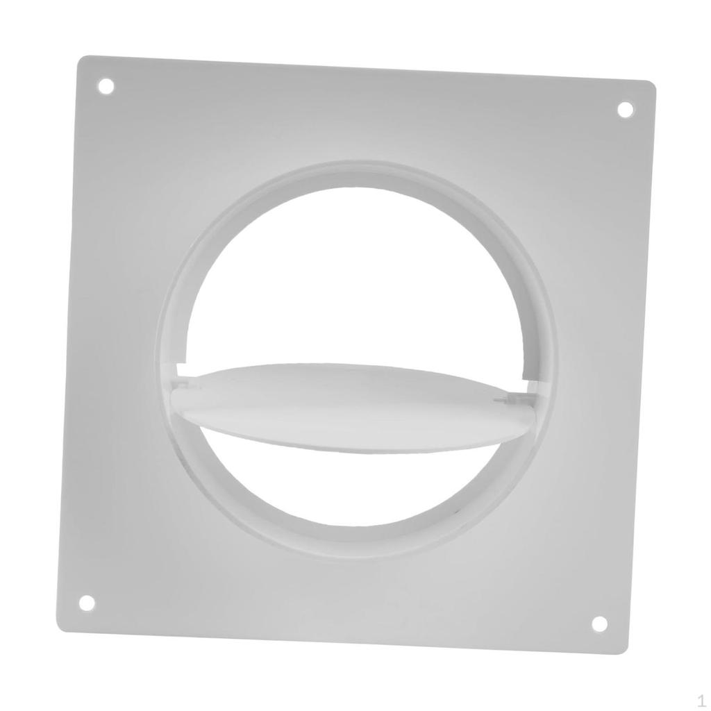 Air Vent Duct Connector Flange 4 inch Ducting Coupling Wall Plate for Laundry Room