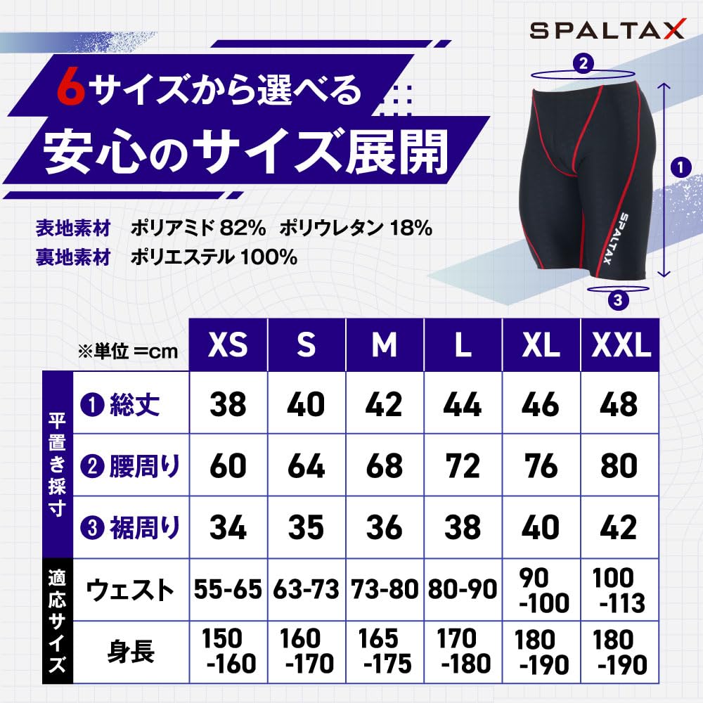 Spartax Wettkampf-Badeanzug Inklusive Bade- und Ohrstöpsel Schwarz x Herren 6-teiliges Set, Badebekleidung, Badekappe, Schwimmbrille, (M, Rot)