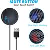 Fyvadio USB USB Conference Microphone with Mute Plug Play Omnidirectional Condenser Microphone for PCs and for Online and Recorded Videos a