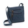 Yogodlns Módní modré džínové kabelky přes rameno Dámské kabelky Messenger Bag Tašky Dámské Sling Bag