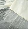 White Mesh Midi Skirt for Women - Elegant High Waist Drape Gentle Style