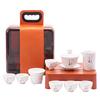 New ceramic Bai Ru kiln Kung Fu travel tea set set, suitable for business enterprises, company events, festivals, and opening gifts