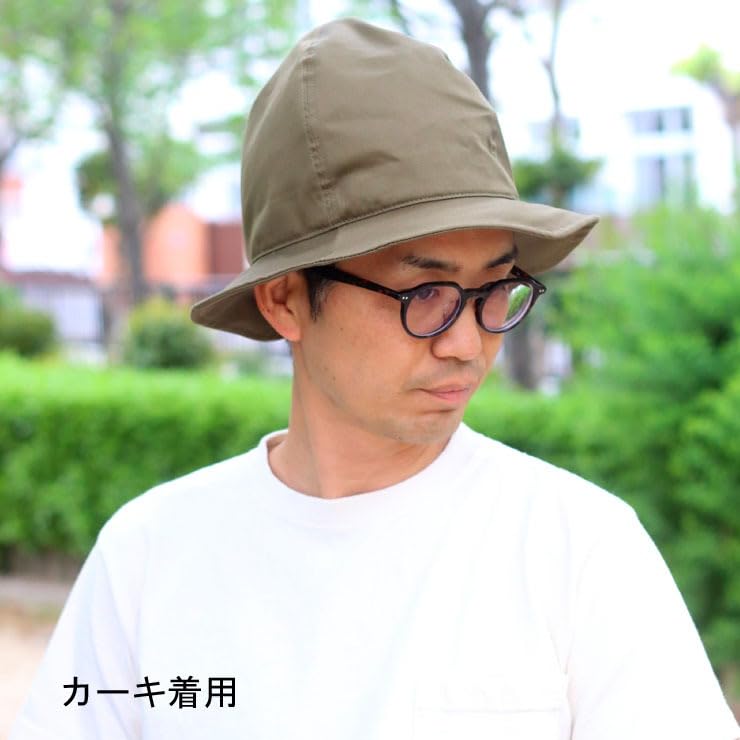 Large Bucket Made In Perfect for and More [regnuu] Men's Hat, Spring/Summer, 62cm, Foldable, Tulip-Shaped, Japan, Deep-Fit, Spring/Summer, Camping,