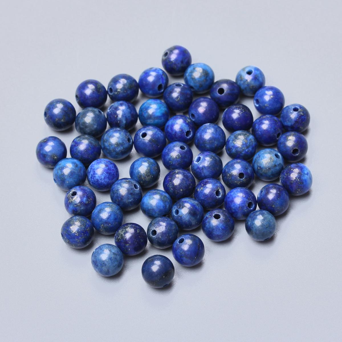 

Круглые бусины Бусины из натурального камня Сделай сам Ручная работа Материал для бисероплетения Серьги лазурит Браслет Свободные разделительные бусины Аксессуары для изготовления ювелирных изделий бусины 6mm