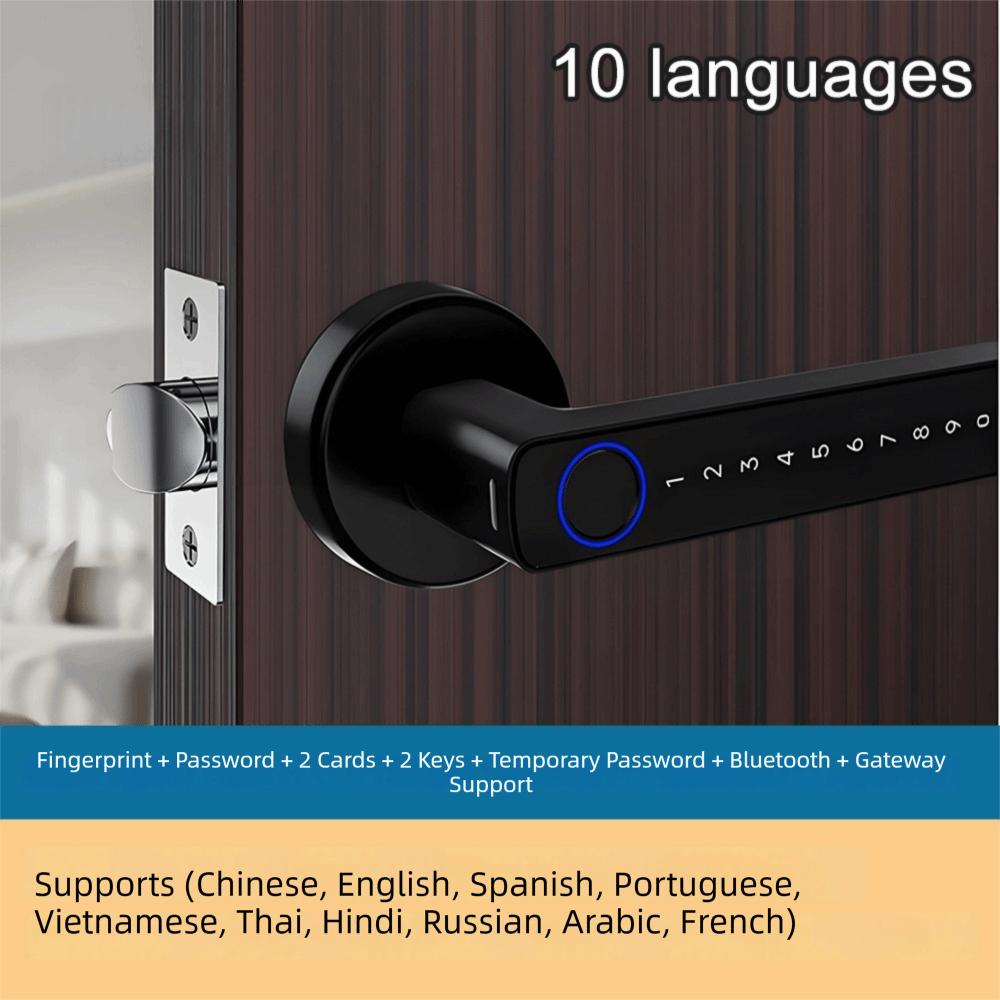 Bluetooth Smart Fingerprint Door Lock Smart Biometric Door Lock Home Security Single tongue lock