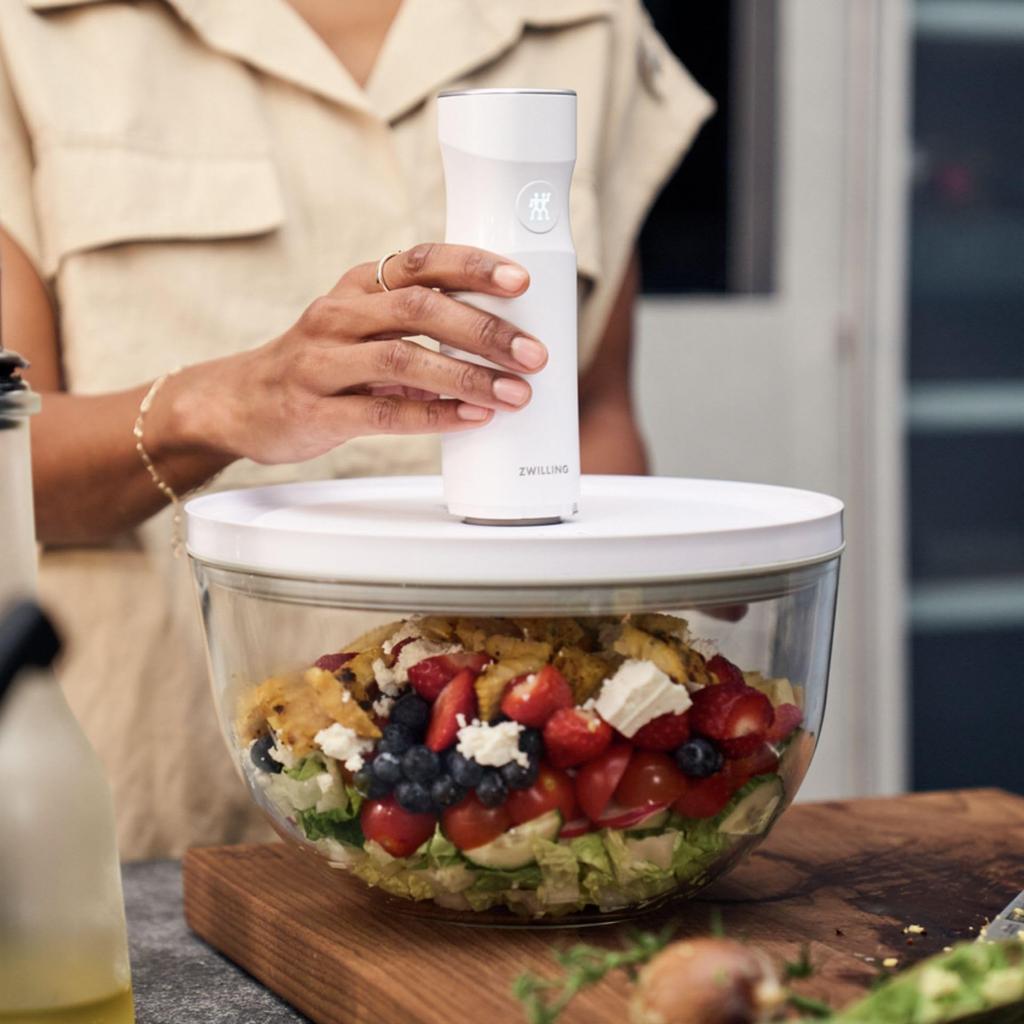 Zwilling Fresh Save Vacuum Storage Large Size Airtight Cover Japanese Fresh Save & Lid, (24cm), [Official Retailer] Z1030-894