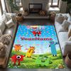 Numberblocks Personalized Name Floor Rug Office Rug Perfect for Playrooms Entryway Game Room Study room Antislip Carpet Anime Office Decor