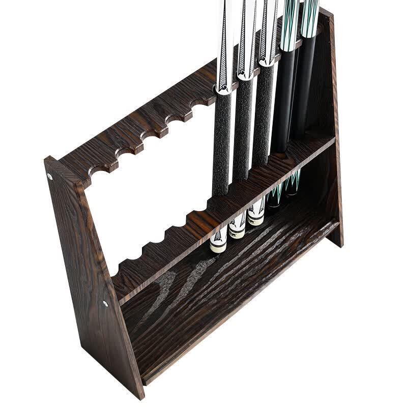 JINGGENG Floor-Standing 10-Hole Billiard Cue Rack