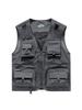 Gilet de pêche en maille à poches multiples à séchage rapide pour homme - Veste décontractée d'extérieur Printemps & Automne
