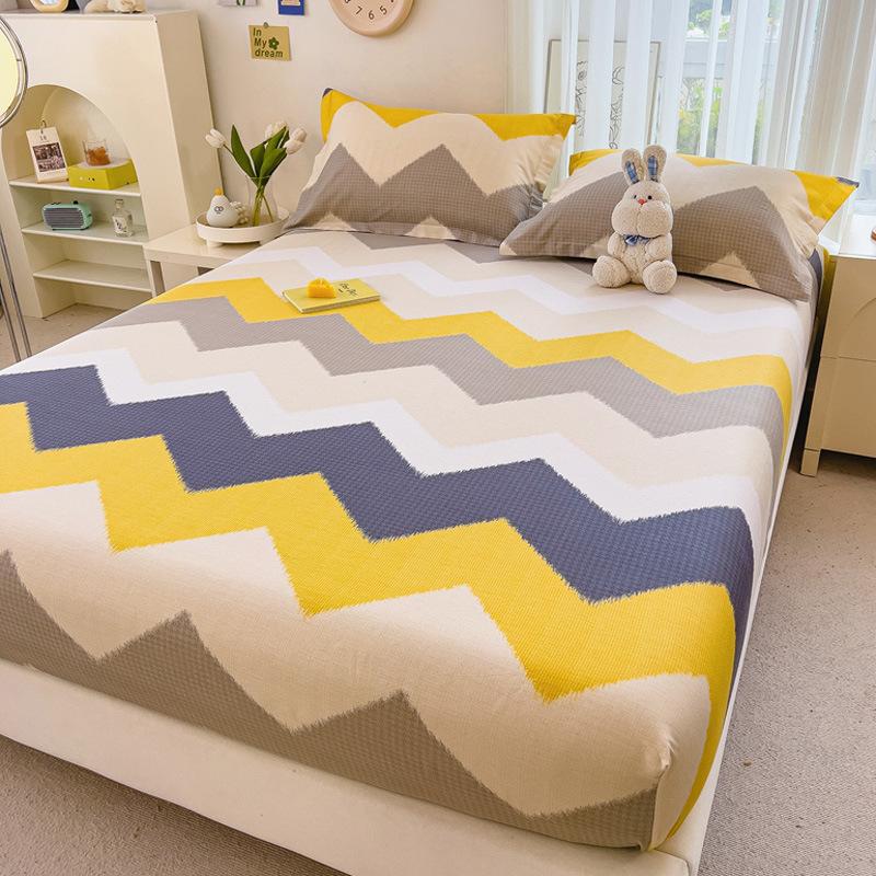 Cotton Printed Mattress, Simmons Mattress Protective Cover, Pure Cotton Lazy Bedspread Pillowcase