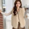 Fur Vest Women's Autumn and Winter Imitation Fox Fur Vest Jacket Fashionable Warm Outer Wear Fur Vest